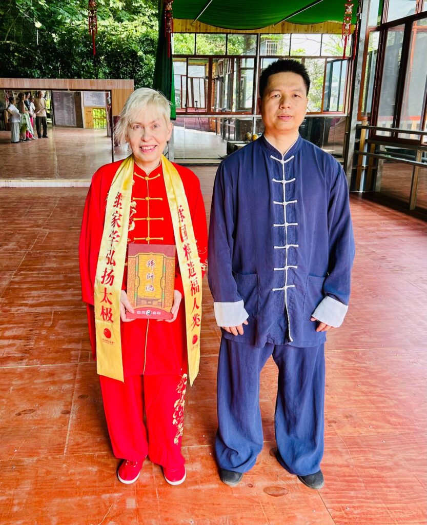 2E7429C7-1CC2-49EB-9B83-B454F2468F14 Maria van Bruggen with Master Kim Wu after the ceremony.